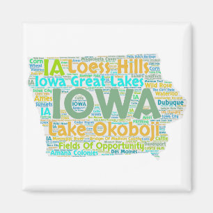 Íman Nuvem da palavra de Iowa