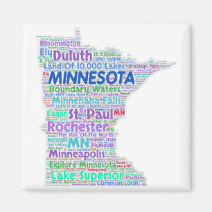 Íman Nuvem da palavra de Minnesota