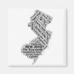 Íman Nuvem da palavra do estado de New-jersey
