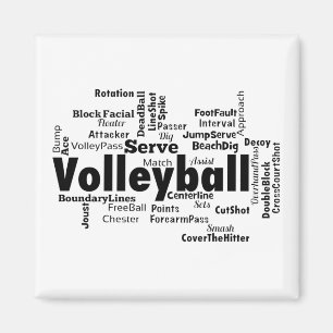 Íman Nuvem de Palavra de Voleibol