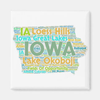 Íman Nuvem do Word do Iowa