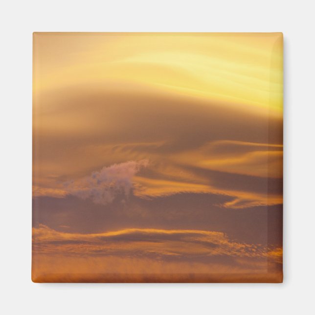 Íman Nuvem lenticular ao pôr do sol (Frente)