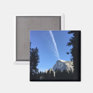 Íman Nuvem na Encosta de Penhasco Yosemite Azul Fotogra