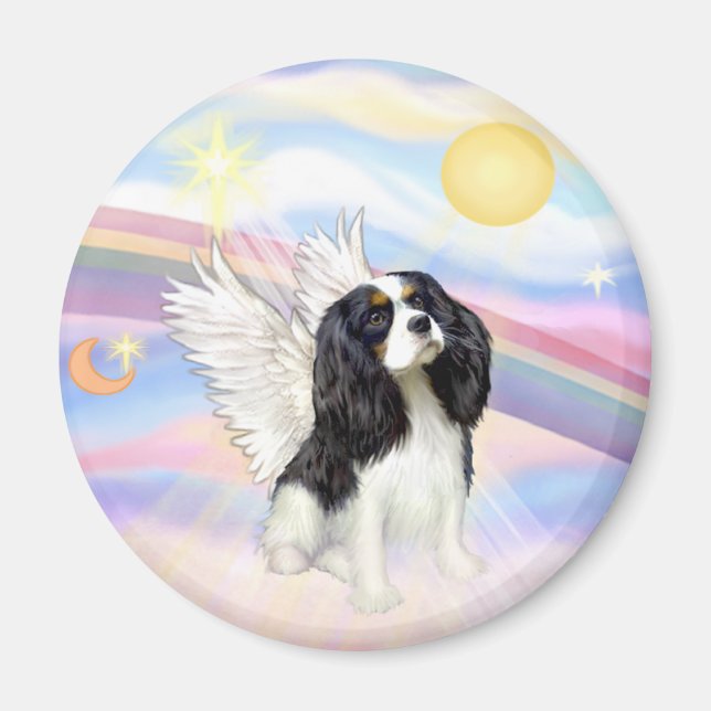 Íman Nuvens - Anjo Cavalier King Charles Tri Color (Frente)