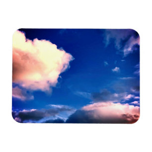 Íman Nuvens com Fotografia Externa de Céu Azul