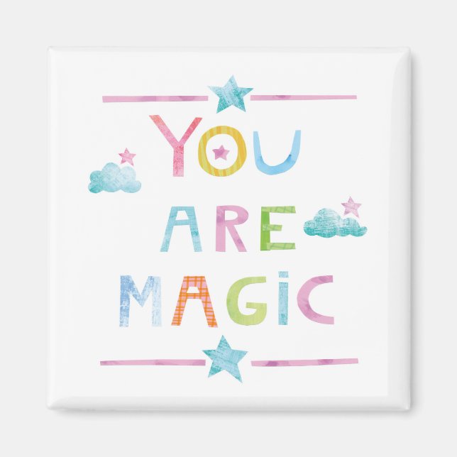 Íman Nuvens mágicas Você é mágica (Frente)