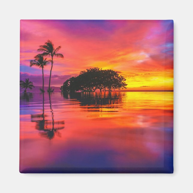 Íman Nuvens majestosas e reflexões (Frente)