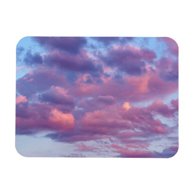 Íman Nuvens rosadas e roxas (Horizontal)