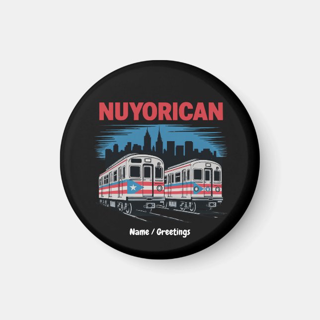 Íman Nuyorican Puerto Rican Nova Iorque Pride Boricua (Frente)