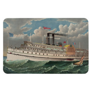 Íman NY Voyage Grand PaddleWheel Steamboat O Peregrino