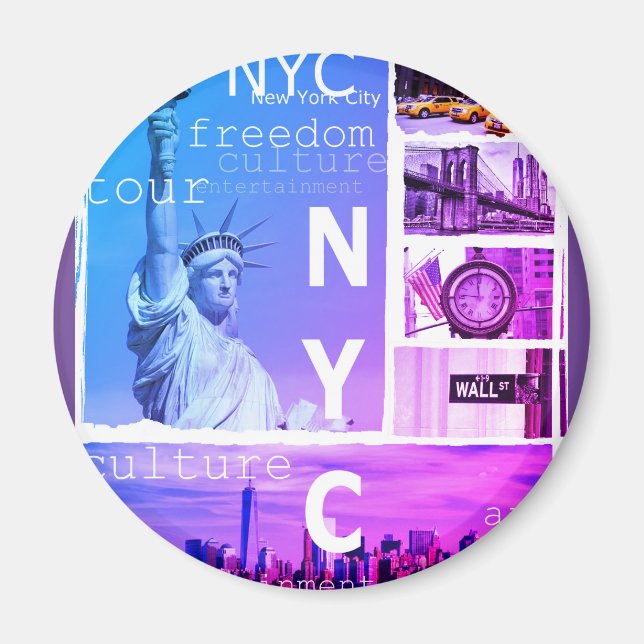 Íman Nyc Liberty Statue Nova Iorque (Frente)