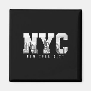 Íman Nyc Nova York Ny Horizonte Ny EUA América Vintage