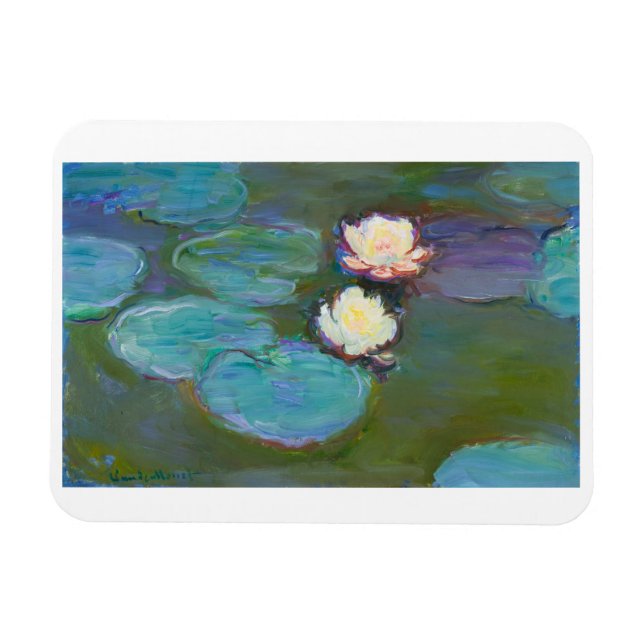 ÍMAN  "NYMPHEAS, 19897-1898", POR CLAUDE MONET (Horizontal)