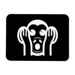 Íman O 聞かざる sábio de Kikazaru de 3 macacos nã