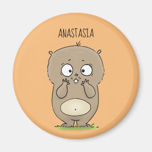 Íman O adorável e adorável desenho do hamster
