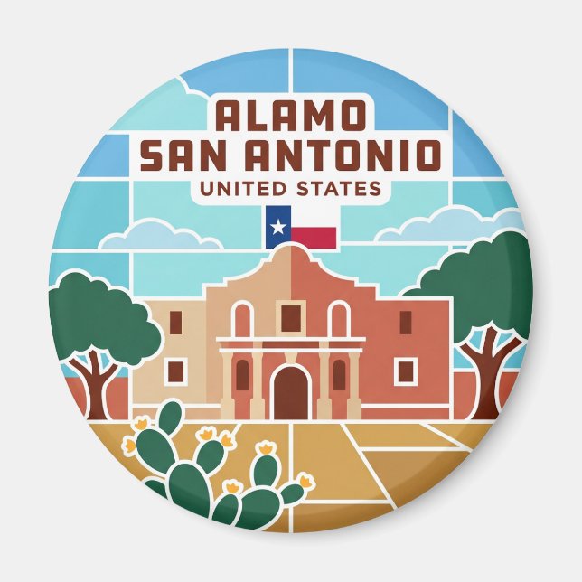Íman O Alamo Texas (Frente)