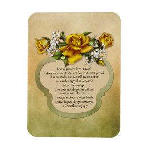 Íman O amor dos rosas amarelos é paciente, amor é