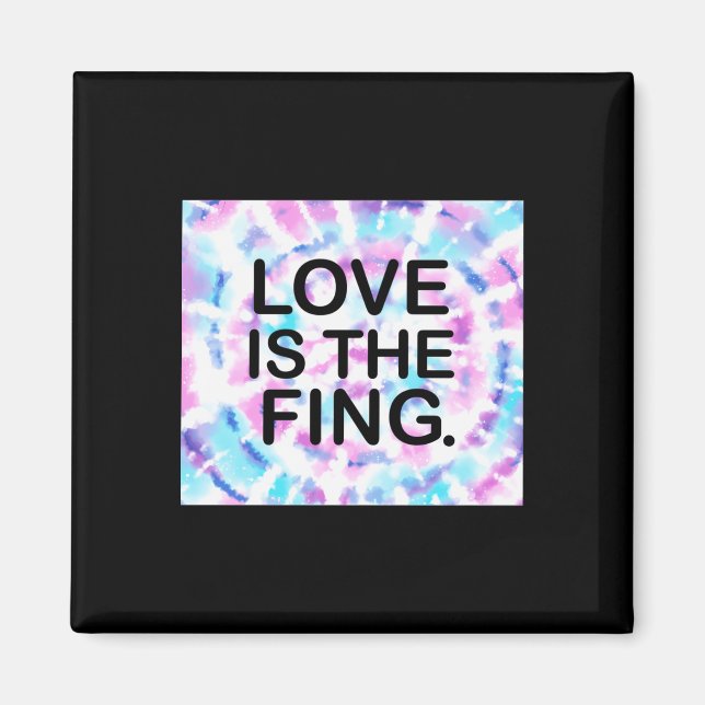 Íman O Amor É A Fing. Adesivo (Frente)