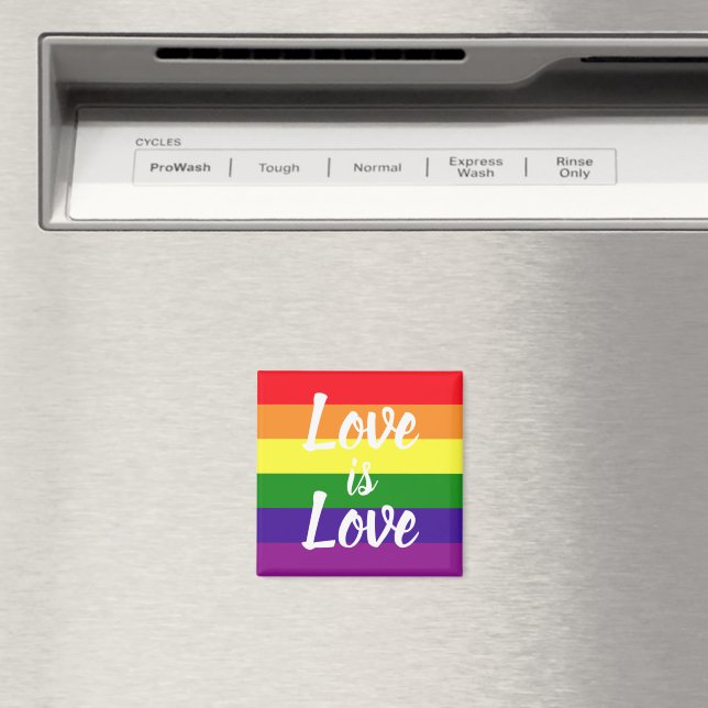 Íman O Amor é Amor Arco-íris Orgulho LGBTQ (In Situ (Dishwasher))