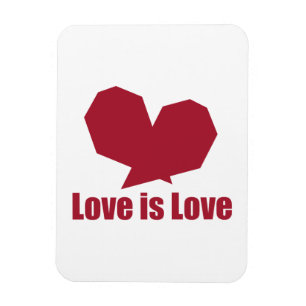 Íman O amor é amor coração vermelho