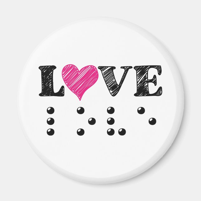 Íman O Amor É Cego Braille (Frente)