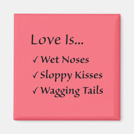 Íman O amor é o Magnet Quadrado