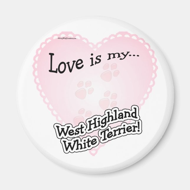 Íman O amor é o meu West Highland White Ter... (Frente)