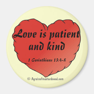 Íman O amor é paciente e bondoso Loja do Amor de Deus