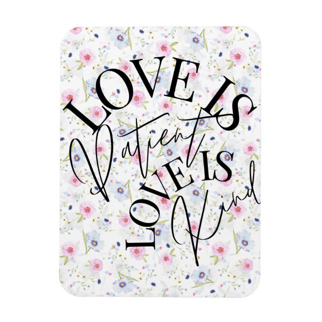 Íman O amor é paciente, o amor é gentil (Vertical)