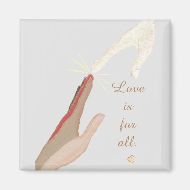 Íman O amor é para todas as mãos espirituais universais (Frente)