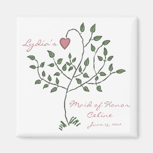 Íman O amor é profundamente ímã enraizado do quadrad