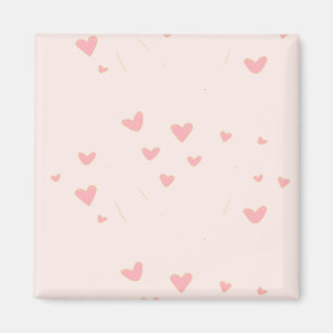 Íman O amor está no ar, corações cor-de-rosa