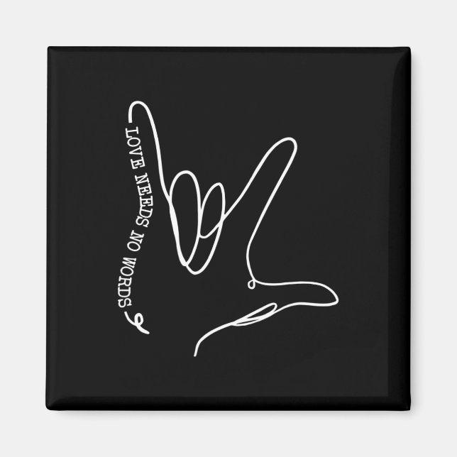 Íman O Amor Não Precisa De Palavra Autismo Autismo Sens (Frente)