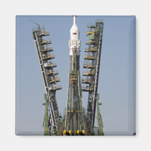 Íman O andaime de lançamento é colocado no lugar (Frente)