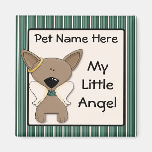 Íman O anjo da chihuahua persegue o presente do nome da
