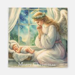 Íman O anjo da guarda reza junto ao berço do bebê