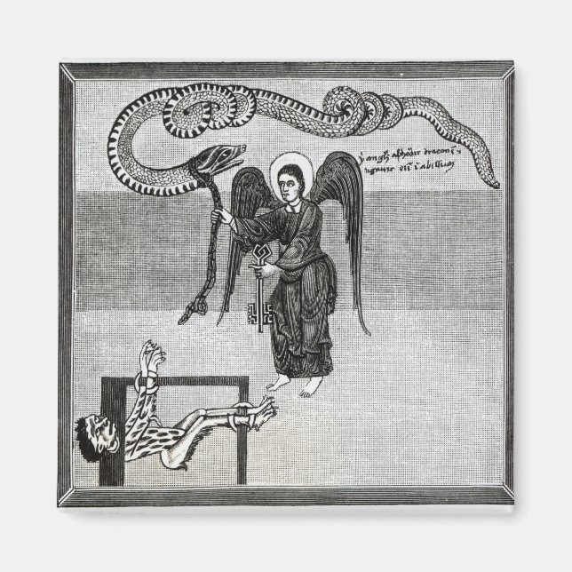 Íman O Anjo, segurando as chaves do inferno (Frente)