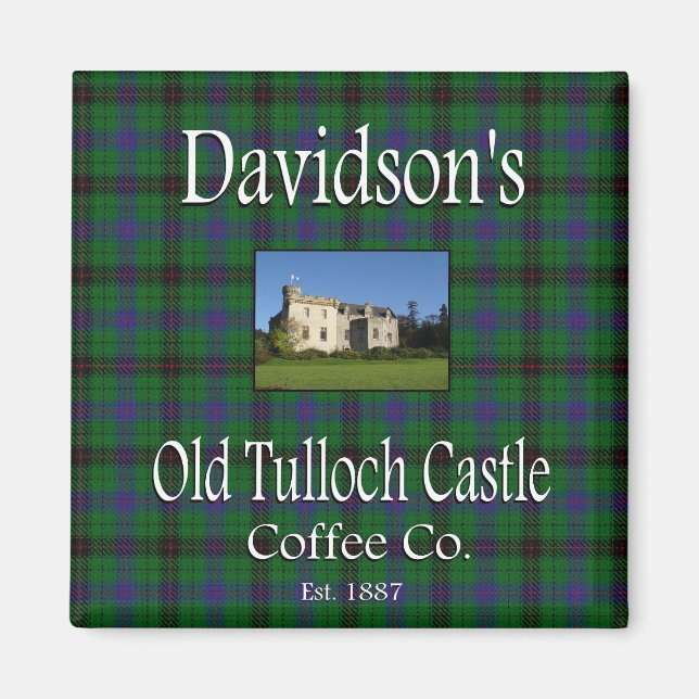 Íman O Antigo Castelo de Tulloch de Davidson Coffee Co. (Frente)