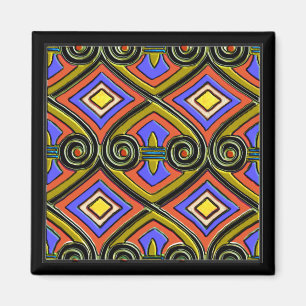 Íman O art deco faz Persia (a Multi-Cor brilhante)
