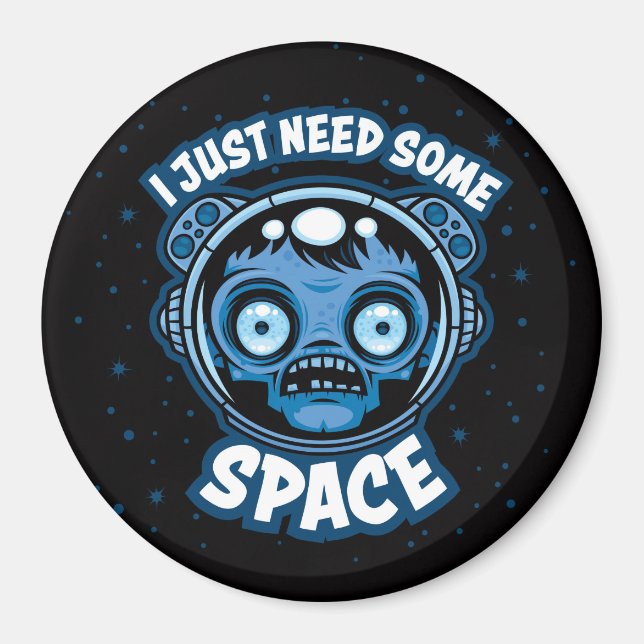 Íman O Astronauta Zombie Precisa De Algum Espaço (Frente)