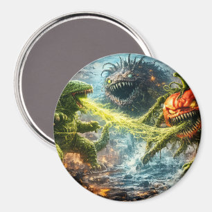 Íman O ataque do vegetal redondo mutante Colossus