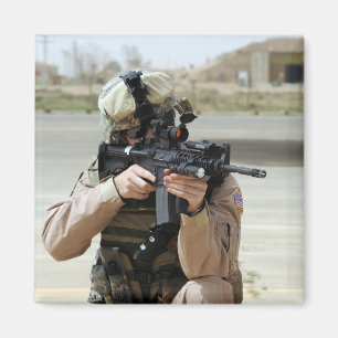 Íman O aviador da força aérea de E.U. conduz a