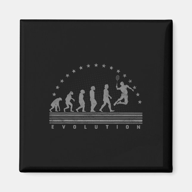 Íman O Badminton Evolui O Trapaceiro Masculino (Frente)