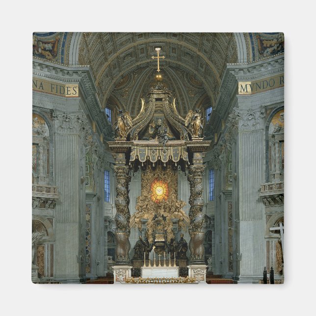 Íman O Baldacchino, o altar alto e a cadeira (Frente)