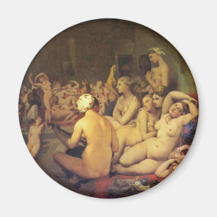 Íman O banho turco (Tondo) por Ingres Jean Auguste faz