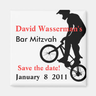 Íman O bar Mitzvah BMX salvar a data