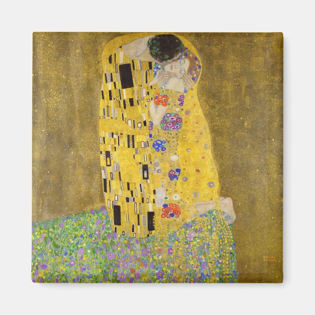 Íman O Beijo de Gustav Klimt (Frente)