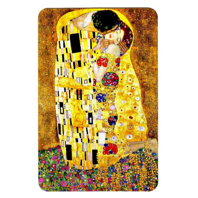 Íman O Beijo de Gustav Klimt, belas artes (Vertical)
