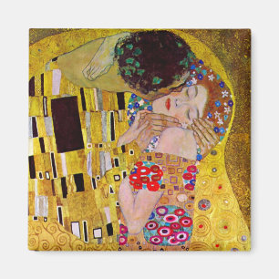 Íman O Beijo de Gustav Klimt, Vintage Art Nouveau