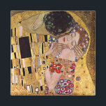 Íman O Beijo, Gustav Klimt<br><div class="desc">O Beijo (original Der Kuss) foi pintado por Gustav Klimt, e é provavelmente seu trabalho mais famoso. Começou a trabalhar nesse sentido em 1907 e é o ponto alto do seu chamado "Período Ouro". Ele retrata um casal, em vários tons de ouro e símbolos, compartilhando um beijo contra o fundo...</div>